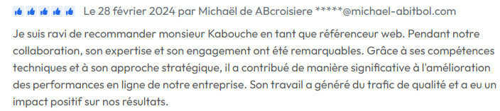 Avis de Michael Abitbol